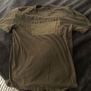Helmut Lang military green T-shirt